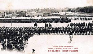 3010- Sidi-Bel-Abbes - Gare - Legion - Depart Madagascar - 1899
